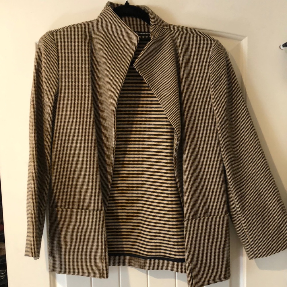 Linda Allard for Ellen Tracy Sz 2 Blazer cotton/Nylon